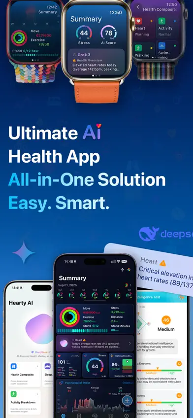 HeartyPro: Heart Rate & Stress screenshot 1