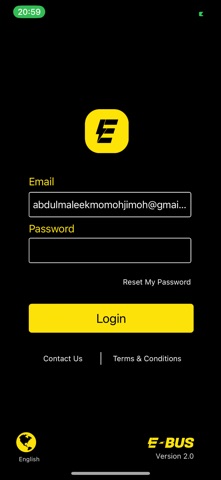 E-Bus App screenshot
