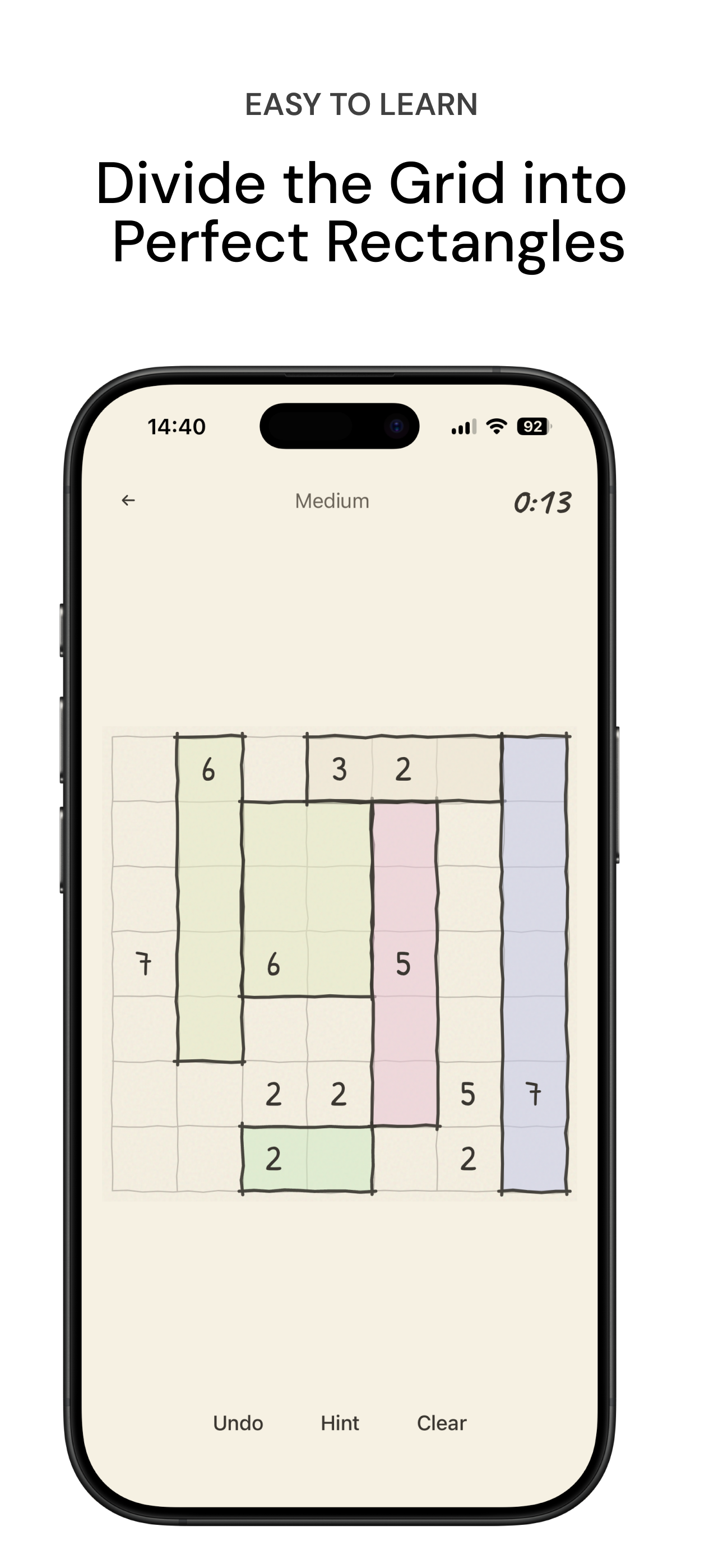 Shikaku: Rectangle Puzzle screenshot 3