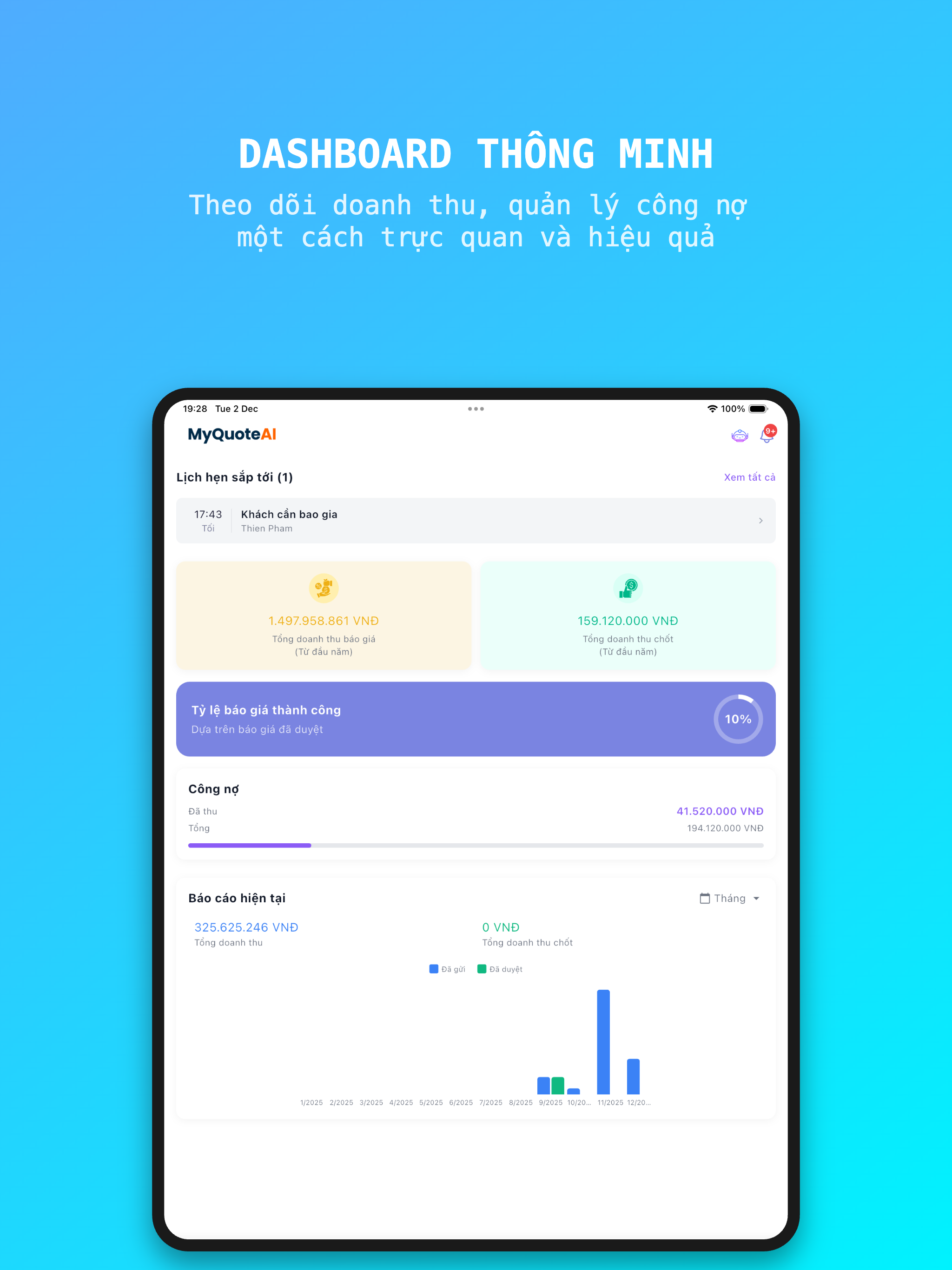 MyQuoteAI - Báo giá nhanh AI