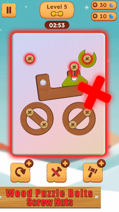 Crazy Screws: Wood Bolts&Nuts Screenshot