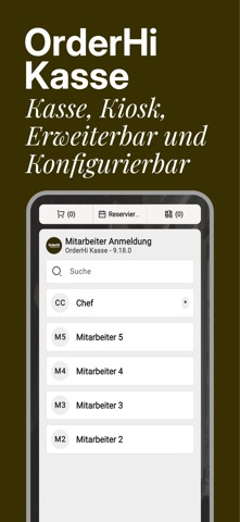 OrderHi Kasse (POS) Screenshot 1 of 3