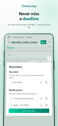 CheckLoop: Reusable Checklists Screenshot 9 of 10