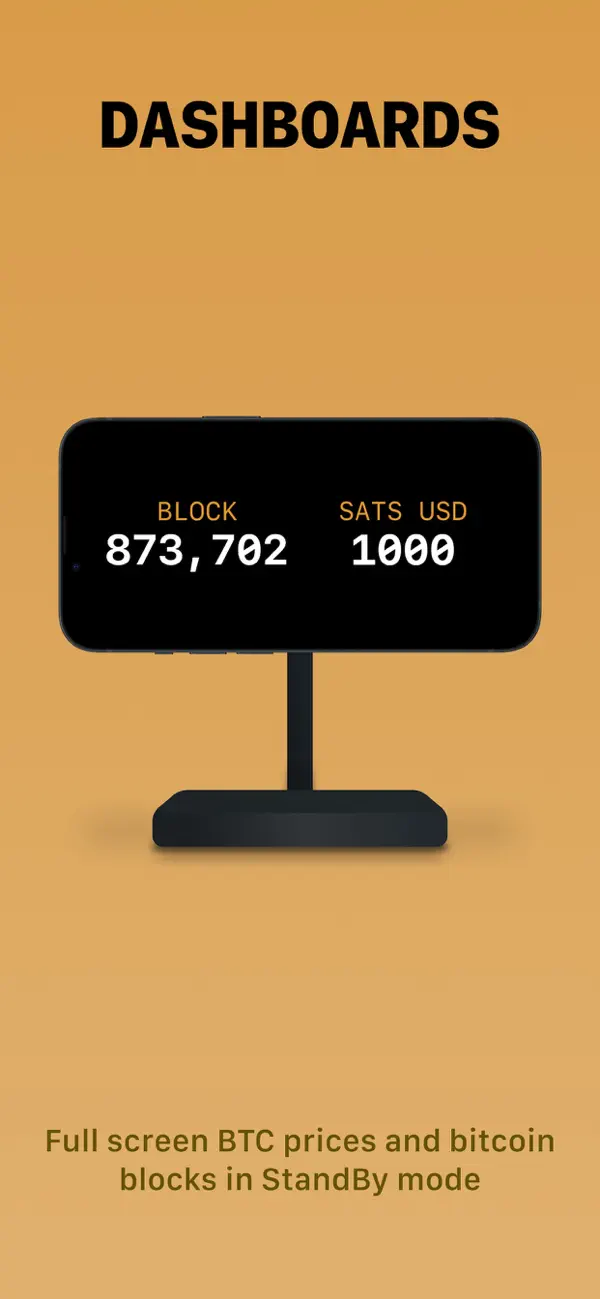 Block Screen: Bitcoin Widgets iPhone App Screenshot 5 – Finanzen