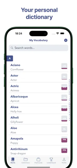 IncVocab: Learn Spanish screenshot 3