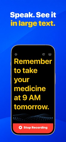 Voice to Text for Seniors iPhone screenshot