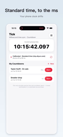 Tick: Precise Countdown Screenshot 1 of 5