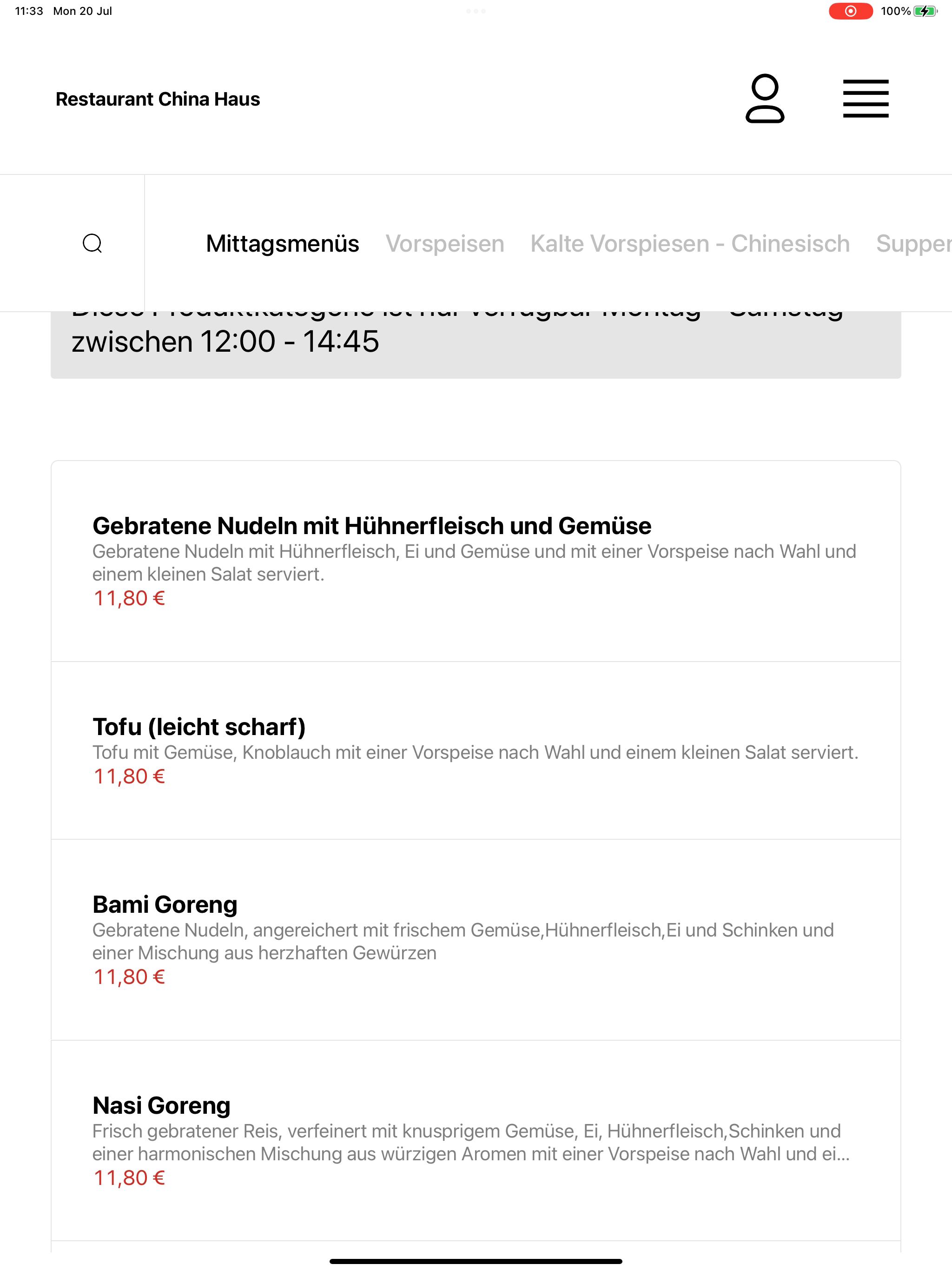 Restaurant China Haus screenshot 14