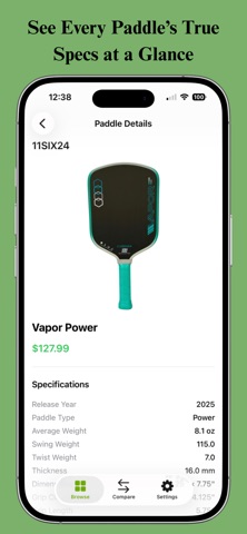 Pickleball Paddle Finder Screenshot 2 of 3