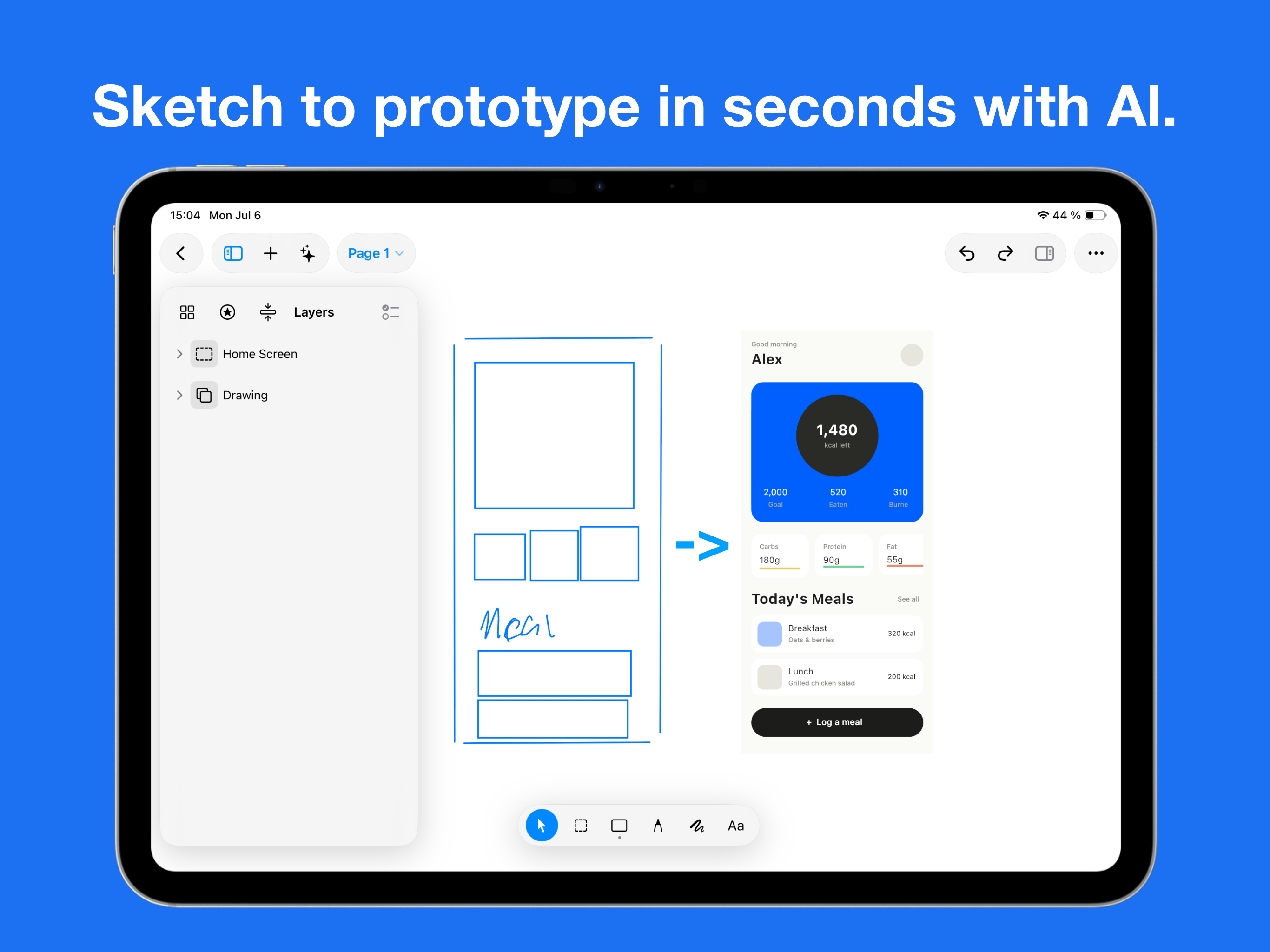 Aether - UI Design for iPad screenshot 3
