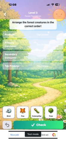 Food Chain Adventure iPhone screenshot