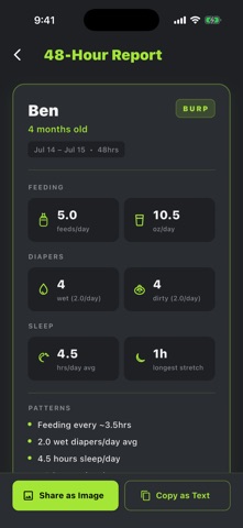 Burp Baby Tracker Screenshot 5 of 10