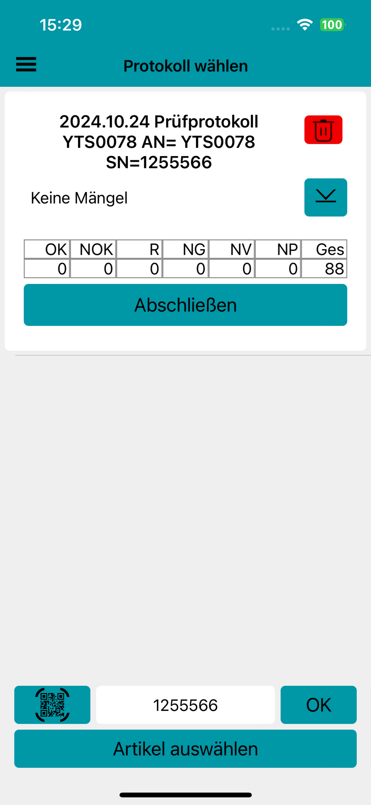 VEBSys Prüfprotokoll screenshot 3