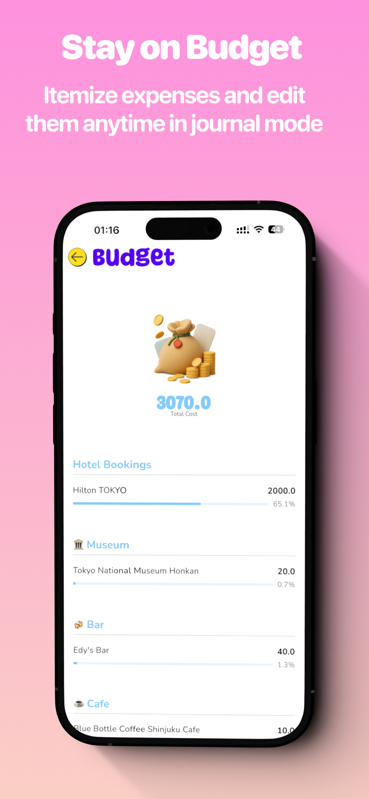 Vuzo – Trip Journal & Planner screenshot 8