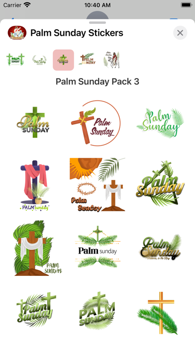 Screenshot #3 pour Palm Sunday Stickers