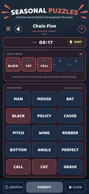 Rinkori: Word Chain Puzzles screenshot 2