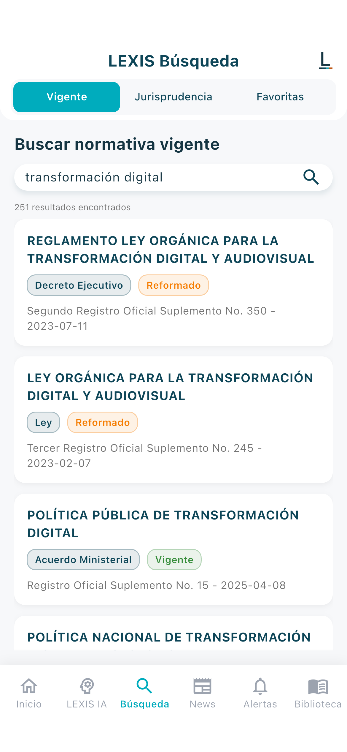 LEXIS Total App