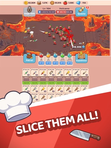Knife Hero: Idle RPG iPad screenshot