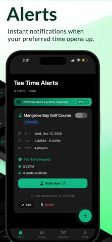 Tee Time Alert Pro Screenshot 3 of 5