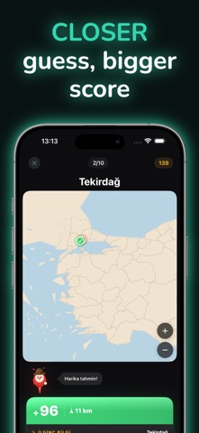 Neredeydi: Geography Quiz iPhone screenshot