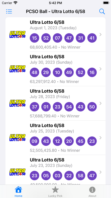 PCSO Lotto Results - PCSO Ball Screenshot