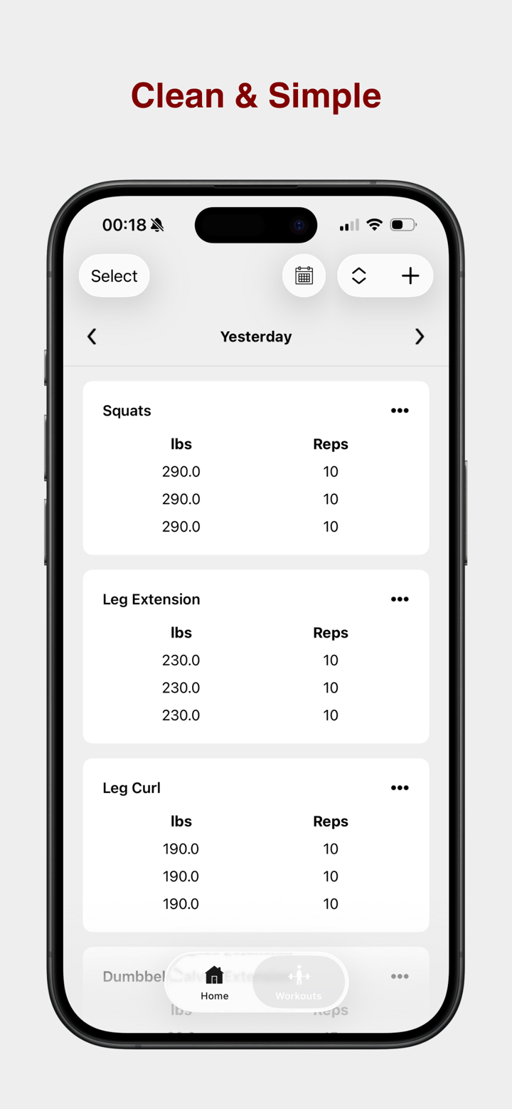 FitTracker - Gym Workout Log screenshot 3