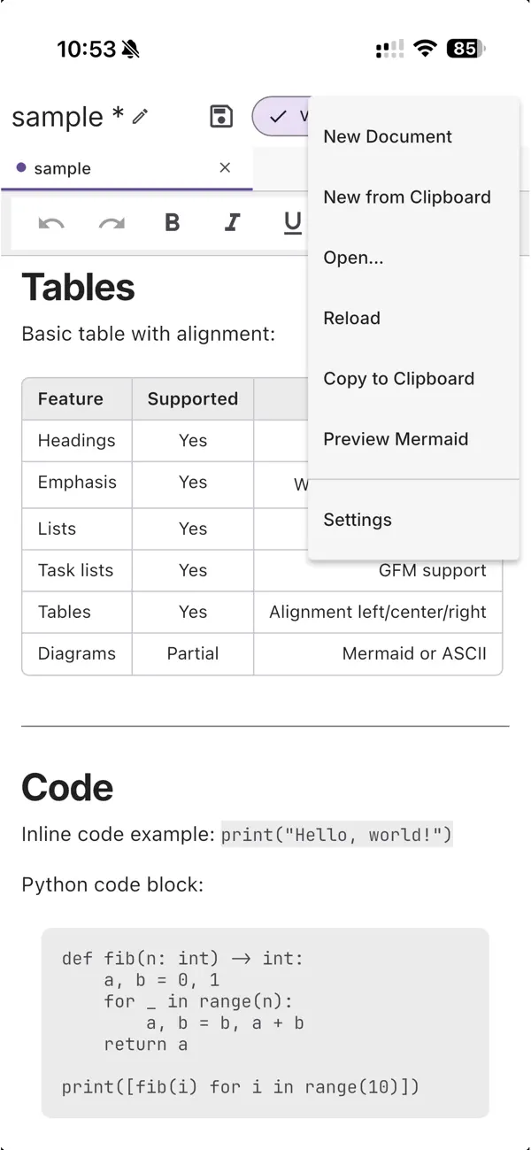 #3. Marky Mark Markdown Editor (iOS) Ved: 4Utopia, Inc.