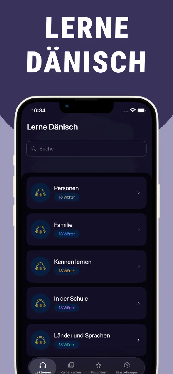 Screenshot #1 pour Dänisch leicht lernen