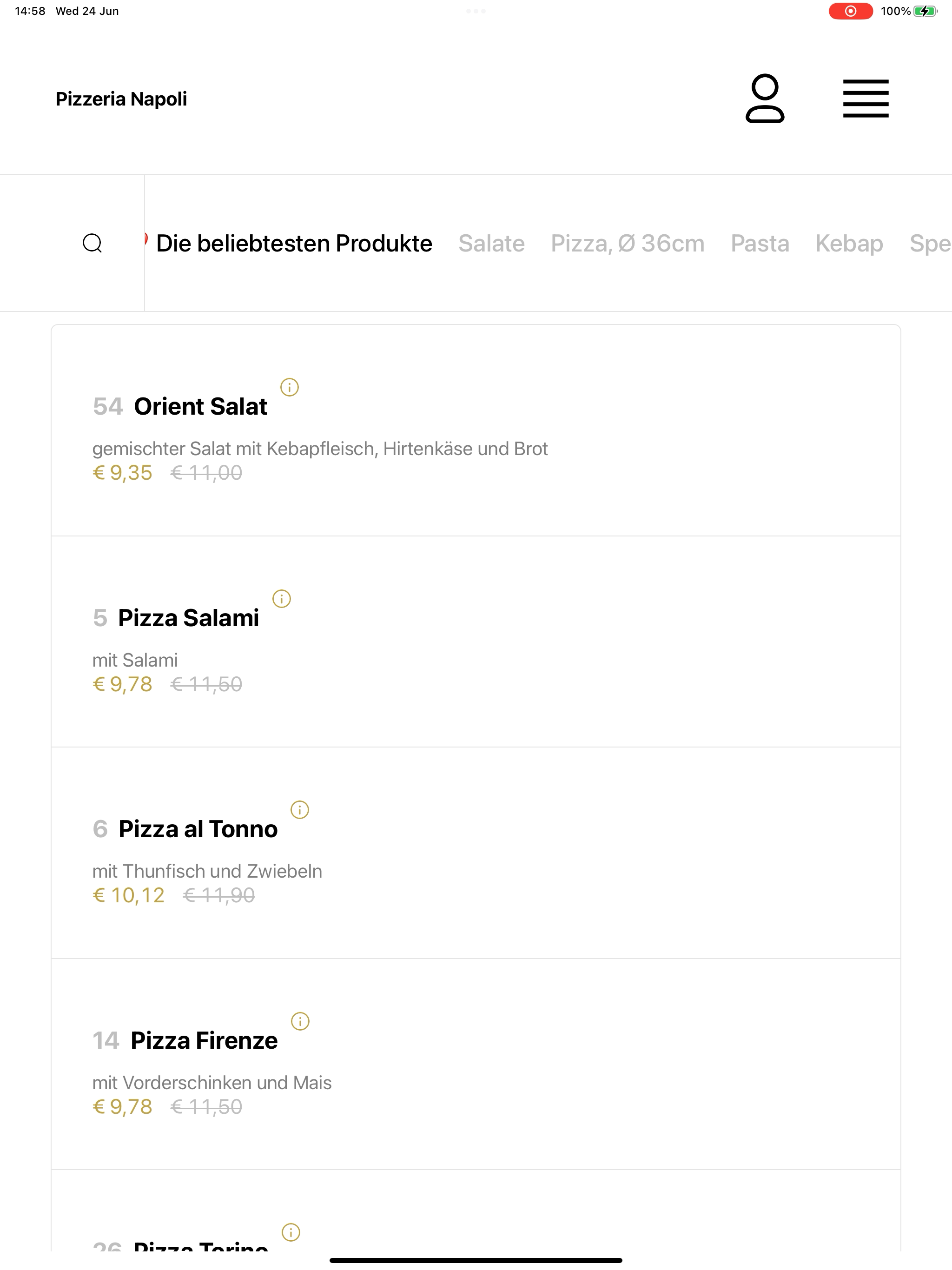 Pizzeria Napoli AT screenshot 10
