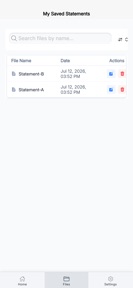Billing Statement screenshot