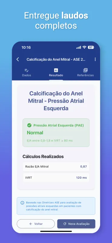EchoDICOM Calc - Diástole 2025 screenshot 7 of 10