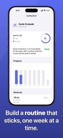 Brisk: Fitness Goals Tracker iPhone screenshot