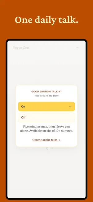 Sorta Zen - Meditation Timer screenshot 2