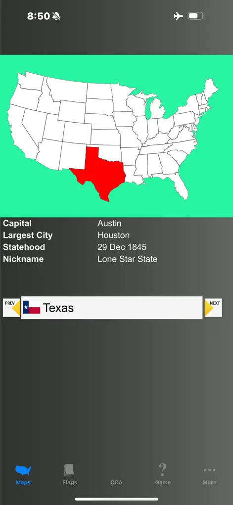 US State Maps and Flags - Education App | MWM