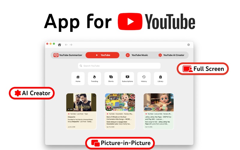 App for YouTube ® Screenshot