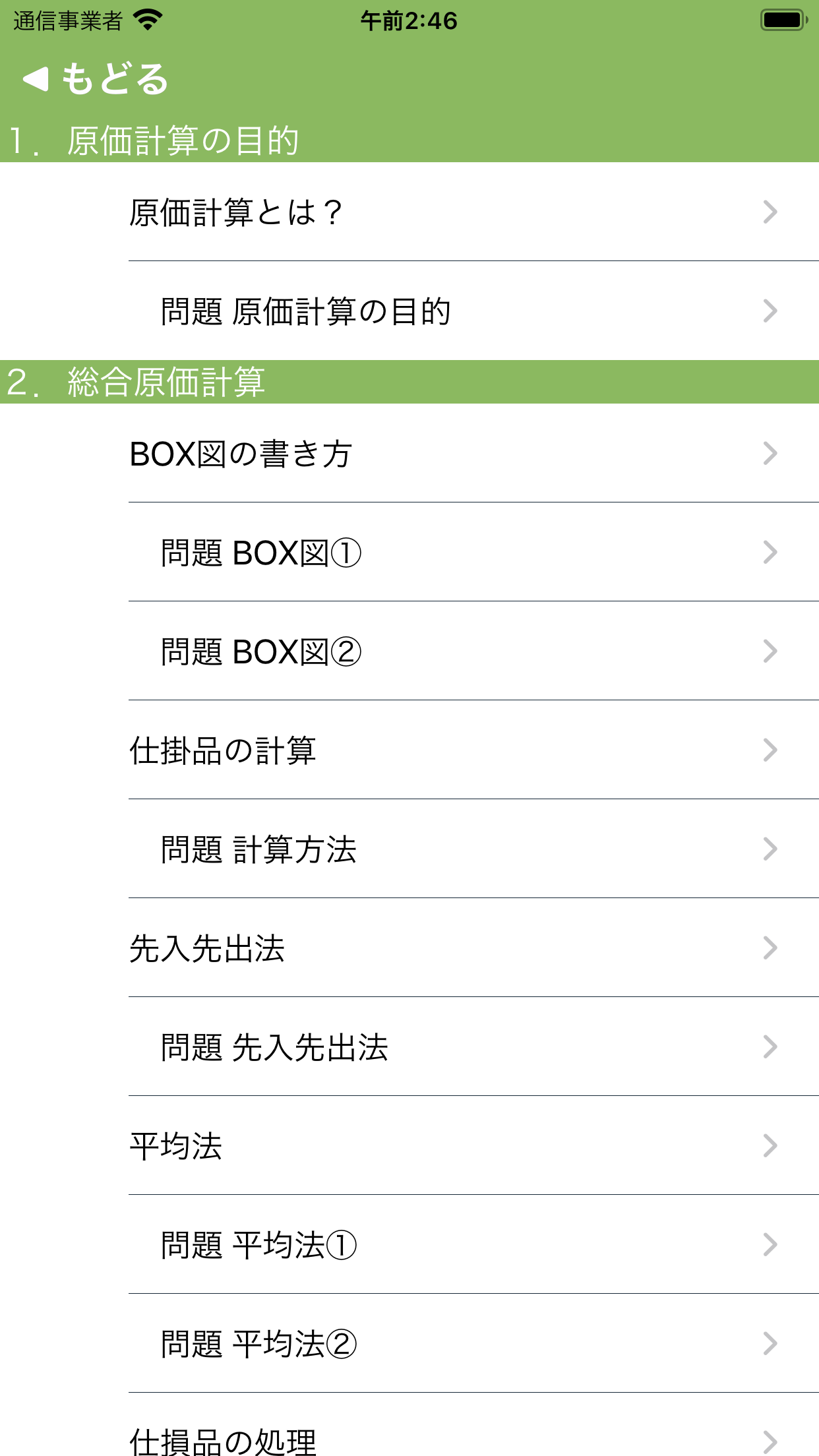 パブロフ簿記２級工業簿記