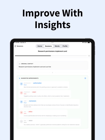 LexiCore iPad screenshot