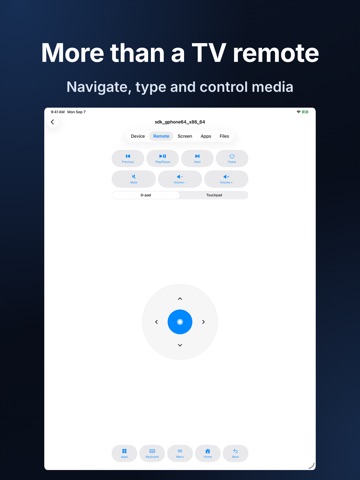 DevRemote: TV Control iPad screenshot 2