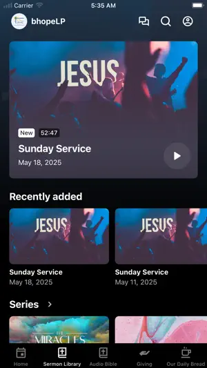 B Hope Church screenshot 2