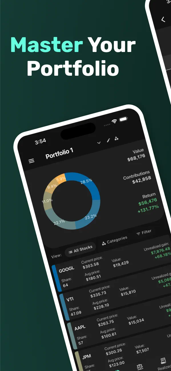 Screenshot #1 pour Stockshelf - Portfolio Tracker