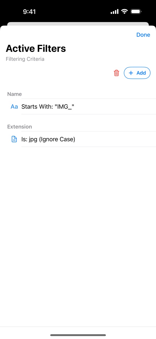 iPhone screenshot