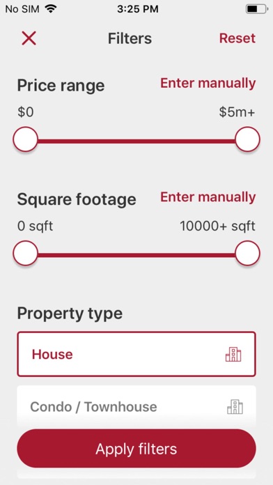Kittle Home Search Screenshot