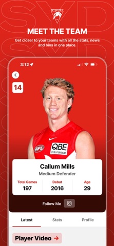 Sydney Swans Official App screenshot 3