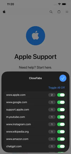 CloseTabs for Safari screenshot 1