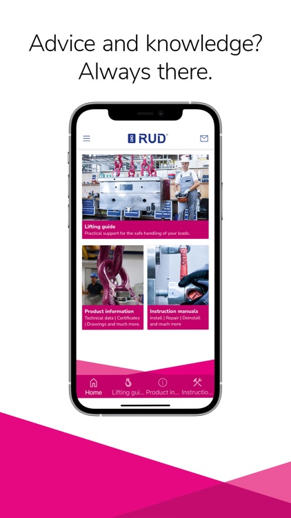 The RUD BUDDYtron lifting app