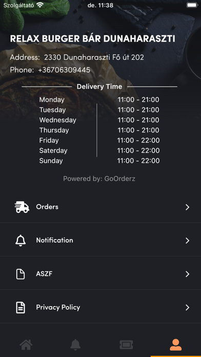 Relax Burger Bár Dunaharaszti Screenshot