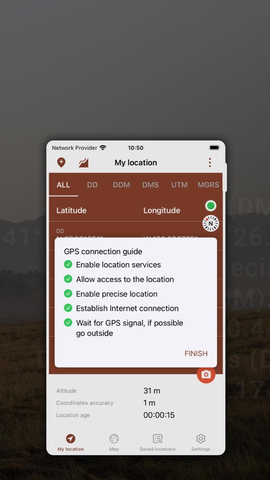 #4. My GPS Coordinates Lite (iOS) By: MYSTIC MOBILE APPS LLC