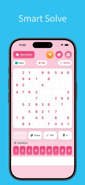 Sudoku Puzzle! - Numbers Game screenshot 3