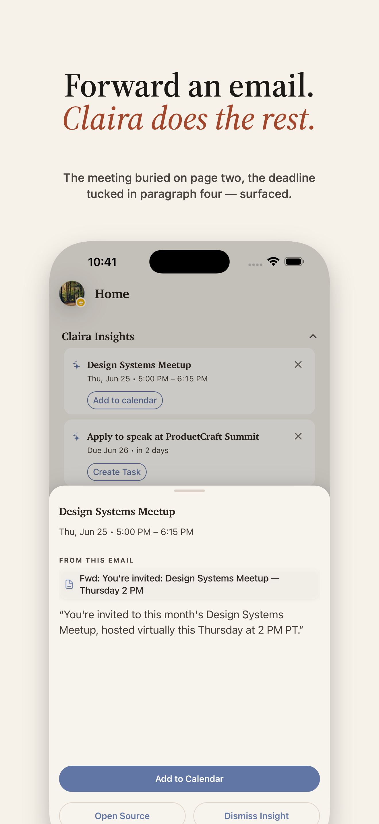 Claira: Life Organizer screenshot 3