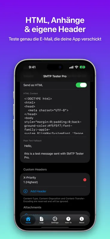 SMTP Tester Pro: E-Mail-Test screenshot 5 of 8